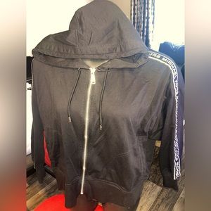 Black Michael Kors zip up hoodie 2X